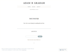 Tablet Screenshot of adambgraham.com